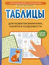 Таблицы для развития внимания, памяти и усидчивости у детей 7-9 лет