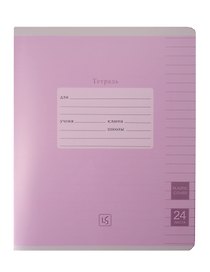Тетрадь в линейку Listoff «Easy Cover» в ассортименте, 24 листа