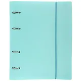 Тетрадь 120 листов, клетка, "Canvas" бирюза, на кольцах, на резинке