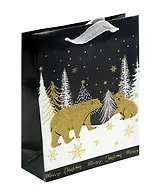 Пакет А5 25*19*8,5 "Северные мишки" НГ, пластиковый