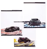 Обложки 03шт д/тетрадей "Неоновые тачки" 350*216мм, ПВХ 120мкм, подвес