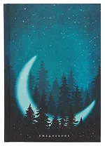 Ежедневник недат. А5 128л "Moonlight" 7БЦ, ламинация Glitter, тиснение фольгой, офсет