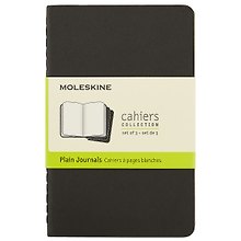 Записная книжка «Cahier Journal Pocket» А6, 32 листа, нелинованная, черная, 3 штуки, Moleskine