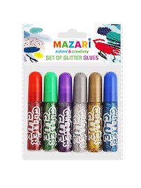 Гель с блёстками, 6 цветов, 6 мл, Mazari Creative