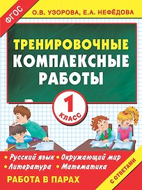 Тренировочные комплексные работы. 1-й класс: с заданиями для парной работы: русский язык, окружающий мир, литература, математика