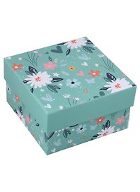 Коробка подарочная "Цветы" 13*13*7,5см, картон