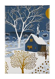 Коробка подарочная "Зимний вечер" 18*12*7см, Новый год, картон