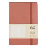 Записная книжка А6- 96л кл. "Joy Book. Малиновый латте" 7БЦ., иск.кожа, тонир.форзац, тонир.блок, скругл.углы, сшит.блок, ляссе, резинка, карман на задн.форзаце