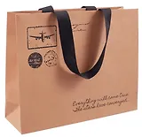 Пакет А4 28*35*11 "Марки" крафт, горизонт., нейтр.