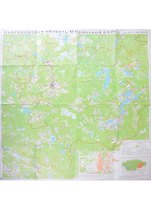 Карта "Новгородская облась. Мошенской район". Масштаб 1:100 000