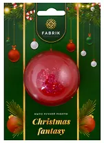 Новогоднее подарочное мыло с шиммером Christmas fantasy (красное) (50 г)