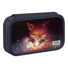 Пенал «The Magic Fox», 2 отделения, ламинированный картон, 19х11 см, OfficeSpace