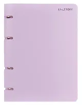 Тетрадь на кольцах в клетку Listoff, "Лавандовая тетрадь", 80 листов