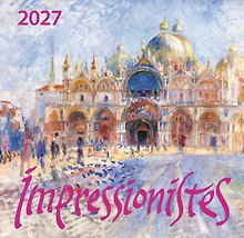 Календарь 2027г 170*170 "Импрессионисты" настенный, на скрепке