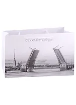 Пакет декоративный Вира-М Мост (белый) бумажный 39*23*10см