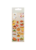 Наклейки декоративные, многоразовые, зефирные 4 Еда 1 7*16см