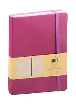 Книга для записей А5 96л лин. "JOY BOOK. Розовый вереск" 7БЦ, иск.кожа, тонир.форзац, тонир.блок 70гр/м2, скругл.углы