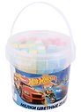 Мелки цветные 05цв 25шт "Hot Wheels", квадратные, пласт.ведерко, CENTRUM
