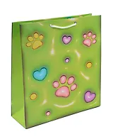 Пакет А5 23*18*10 "Лапки 3D. Basic" дет., бум.мат.ламинат