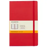 Книга для записей Moleskin Classic Large, твёрдая обложка, красная, 120 листов, А5