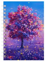 Скетчбук А5 100л "Весна" белый офсет, 100г/м2, тв.обложка, широкая евроспираль, Listoff