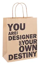 Пакет А4 26*32*12 "You are designer" нейтр., крафт, бум.мат.ламинат