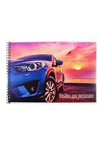 Альбом для рисования Academy Style, "Фары", А4, 40 листов, на спирали, в ассортименте