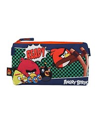 Пенал-косметичка "ANGRY BIRDS" 11,5*22*1см, синий, Angry Birds