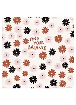 Записная книжка 170*170 40л нелин. "Sentiment", черные и красные цветы, мягк.переплет, скрепка