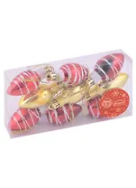 Набор елочных украшений Лампочки (пластик) (9 шт) (3х6)