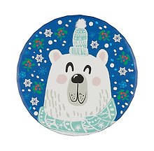 Коробка подарочная "Зимний мишка" 12*7,5см, Новый год, картон