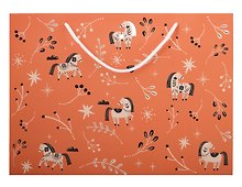 Пакет А4 26*36 "Lucky"красный, НГ, бум.мат.ламинат