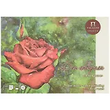 Планшет для акварели А3 20 листов "Алая роза" чистоцеллюлозная тисненая бумага, скорлупа, 200г/м2, Гознак