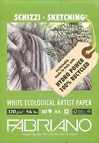 Блокнот для зарисовок 21*29,7см 80л "Disegno Ecologico per Artisti" 120г/м2, Fabriano