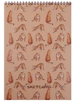 Скетчбук A4 40 листов "Грациозные тигры", нелинованный