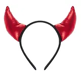 Ободок Рожки красные (текстиль) (2-06141-P3)