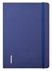 Еженедельник недат. А5 96л "Euro Fabric" синий, тв.переплет, резинка, шильд, двойное ляссе, In Folio