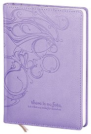 Ежедневник недат. А5 160л "Fiore" фиолетовый, кож.зам., тв.переплет, поролон, двойное ляссе, перф.углы, In Folio