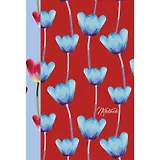 Книга для записей Эксмо А5 (132х186), 80л. "Listoff. Голубые тюльпаны 7БЦ с поролоном