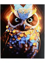 Холст с красками по номерам "Прекрасная Сова", 40 х 50 см