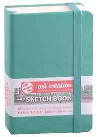 Блокнот для зарисовок 9*14см 80л "Art Creation" 140г/м2, 7БЦ, Зелёный лес, Fabriano
