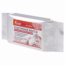 Паста (масса) для моделирования и лепки "Остров сокровищ", отвердевающая, 200 г, белая