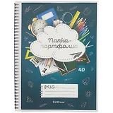 Папка-портфолио А4 40ф "School Life" пластик, Erich Krause