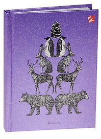 Записная книжка А6 80л "Графика. Животные" 7БЦ, глянц. лам., Listoff