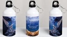 Бутылка с карабином Мистический Петербург Ангелы(металл) (500мл)