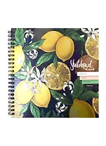 Скетчбук "Фрукты", цветной блок, 45 листов, 19.5 х 19.5 см