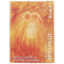Папка для акварели, «Флора», А4, 10 листов, чистоцеллюлозная бумага, 200 г/м2, Лилия Холдинг