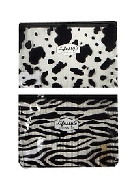 Папка на молнии B5 «Animal print», прозрачная, в ассортименте