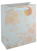 Пакет А4 26*32*12,5 "Thank you" жен., бум., тиснение золот.фольгой, тег