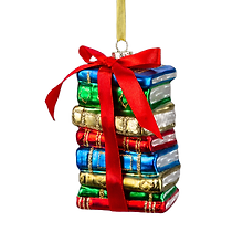 Новогоднее подвесное украшение ErichKrause Decor Любимые книги (стекло) (12см) (59276)